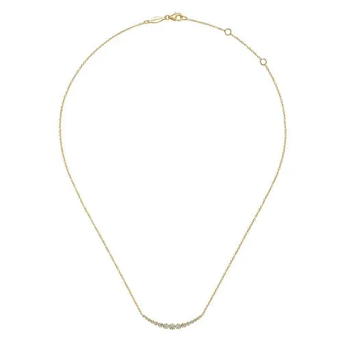 14K Yellow Gold Diamond "LUSSO" Necklace