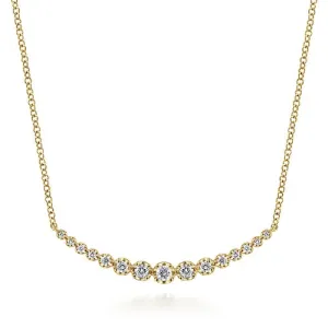 14K Yellow Gold Diamond "LUSSO" Necklace