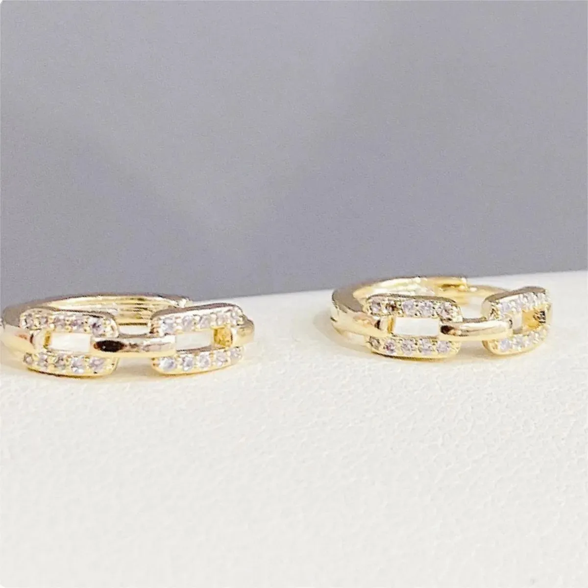 3 Pairs Platinum Plated Hoop Earrings Set