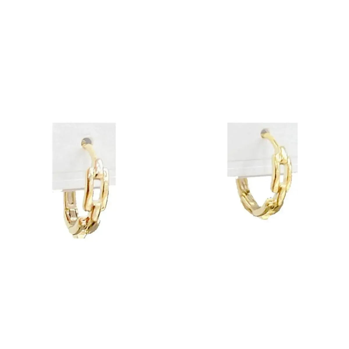 3 Pairs Platinum Plated Hoop Earrings Set