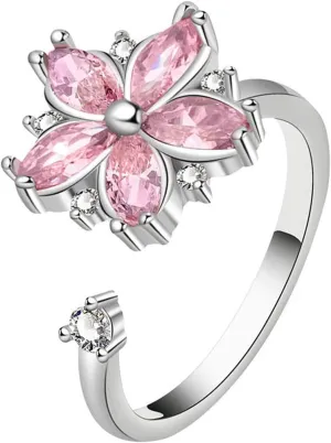925 Silver Ring, Adjustable silver rings for women, open thumb rings finger rings, zirconia rings statement rings Adjustable Rings Stackable open rings Band for Women