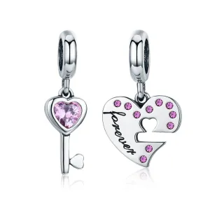 925 Sterling Silver Diamond Heart Spoon Bracelet
