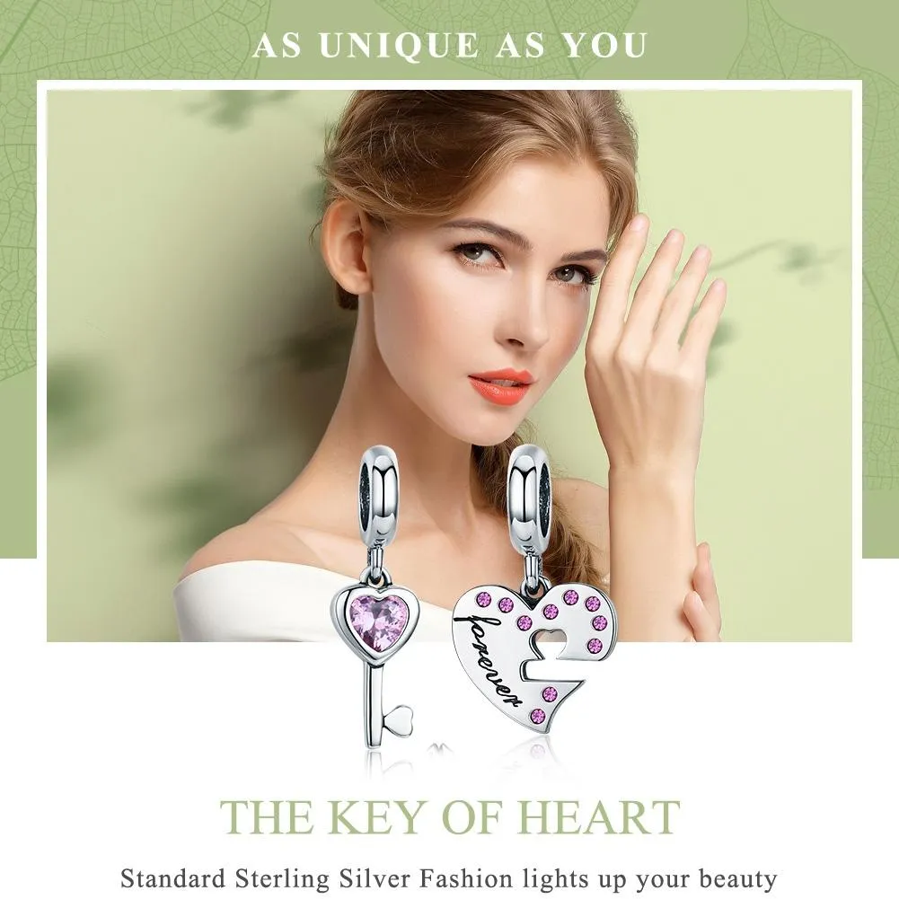 925 Sterling Silver Diamond Heart Spoon Bracelet