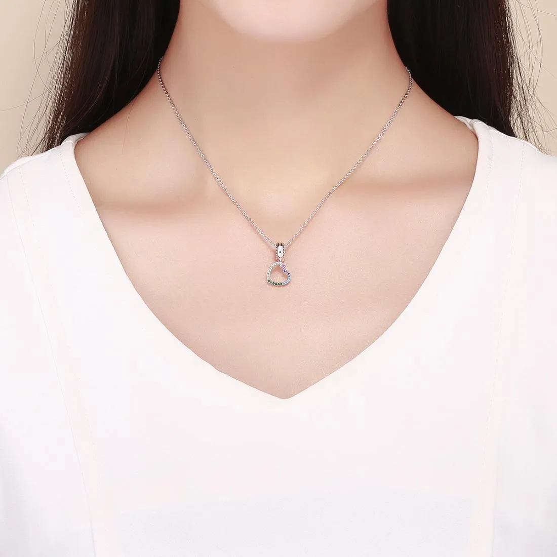 925 Sterling Silver Skull Heart Pendant For Diy Bracelets & Necklaces Style - Pendent