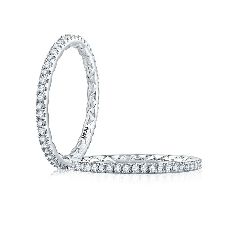 A.Jaffe Stackable Rings Delicate Quilted Anniversary Band WR1024Q/24
