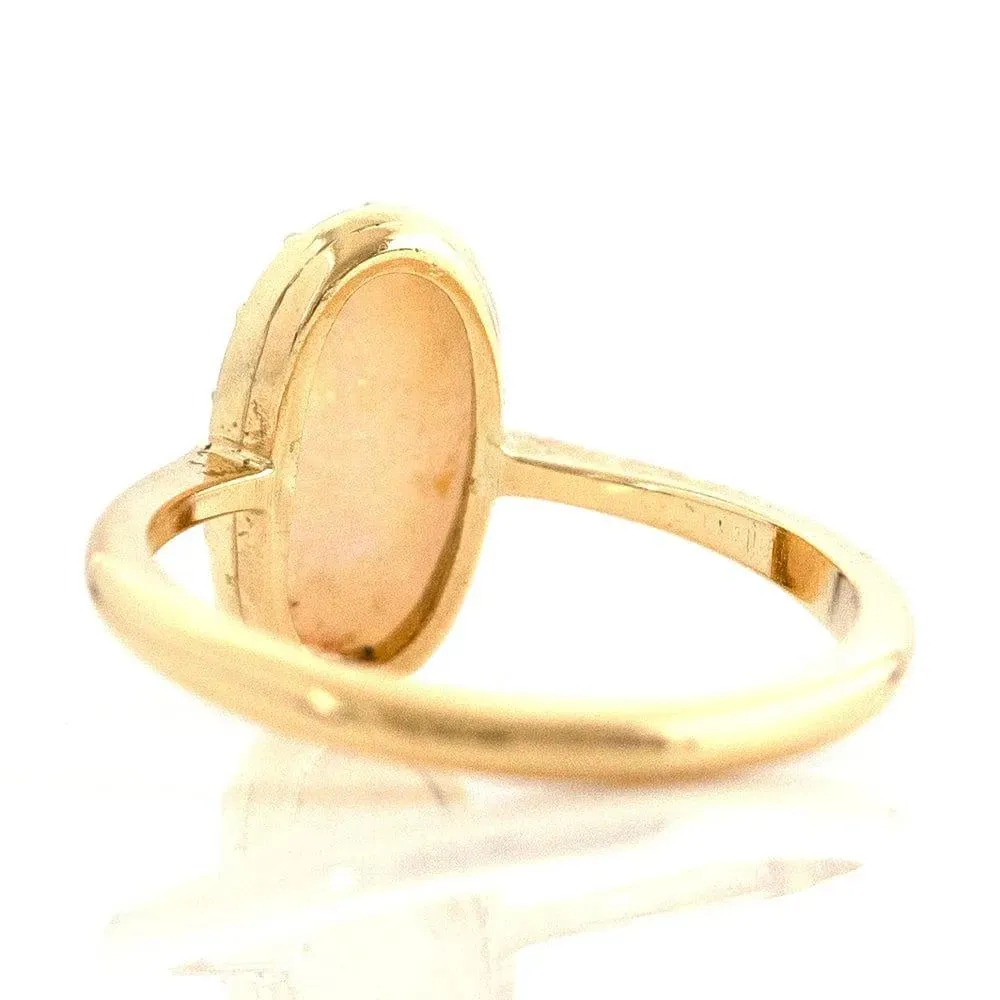 Antique Edwardian Precious Opal 18ct Gold Ring