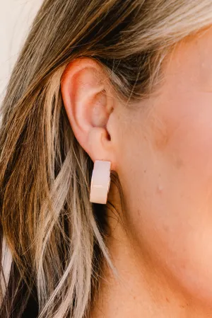 Assumptions Are Made Earrings, Beige