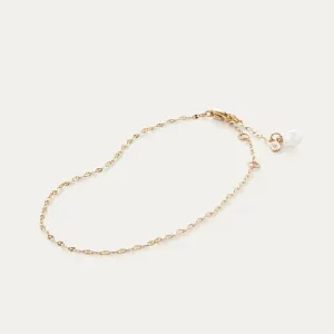 Capri Anklet (Gold   Pearl)