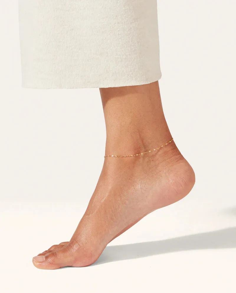Capri Anklet (Gold   Pearl)