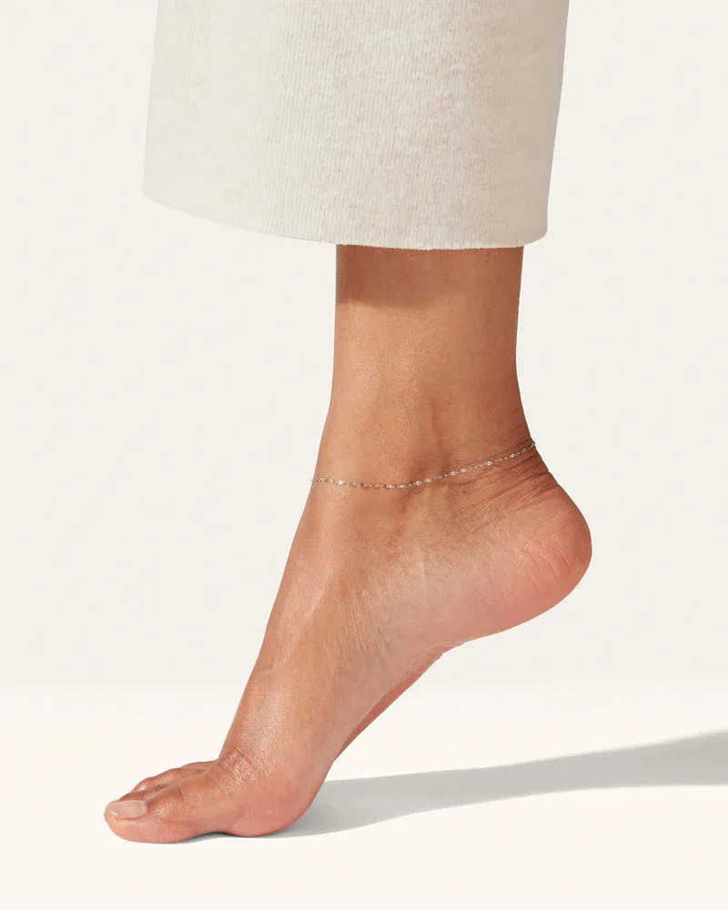 Capri Anklet (Silver   Pearl)