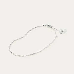 Capri Anklet (Silver   Pearl)