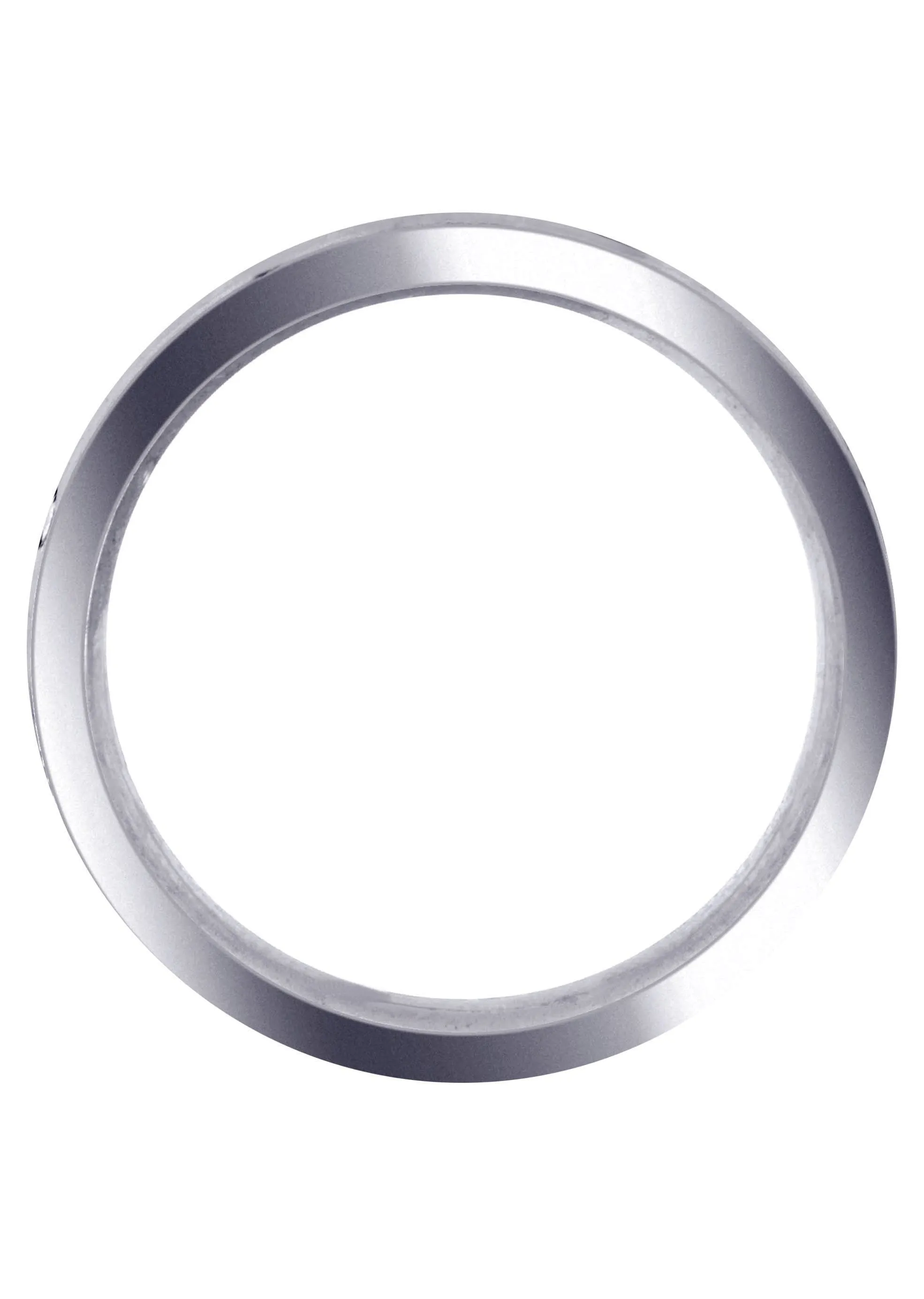 Carved Simple Mens Wedding Band | Satin Finish (Joseph)