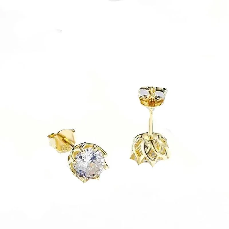 Classic Snowflake Cubic Zirconia Stud Earrings