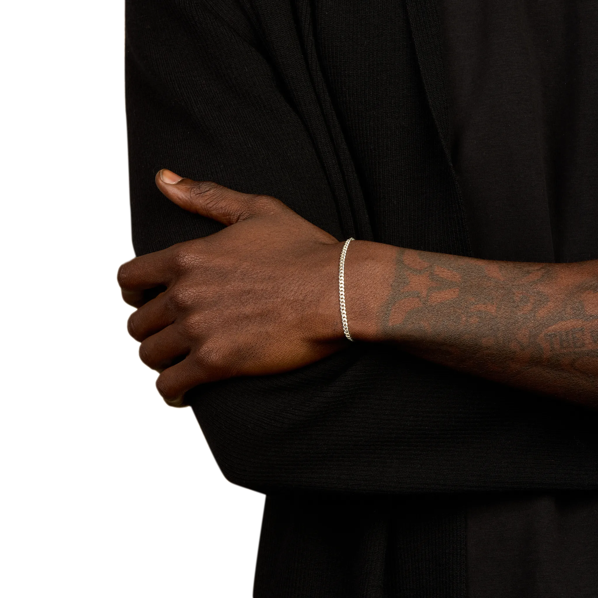 Curb Bracelet, Stainless Steel (3mm)