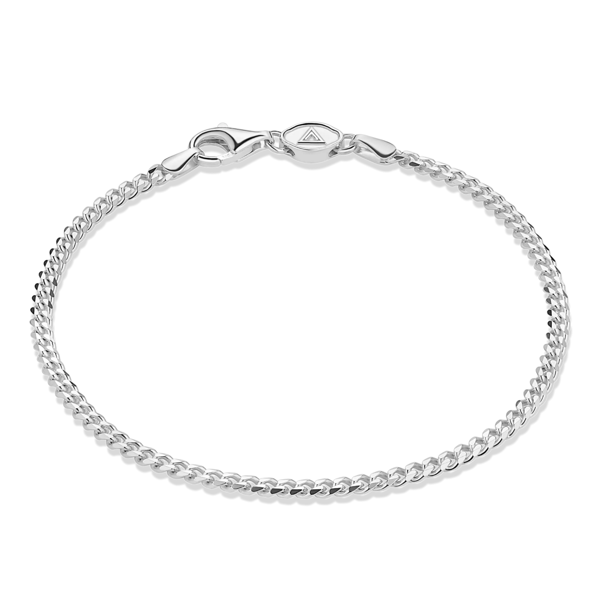 Curb Bracelet, Stainless Steel (3mm)