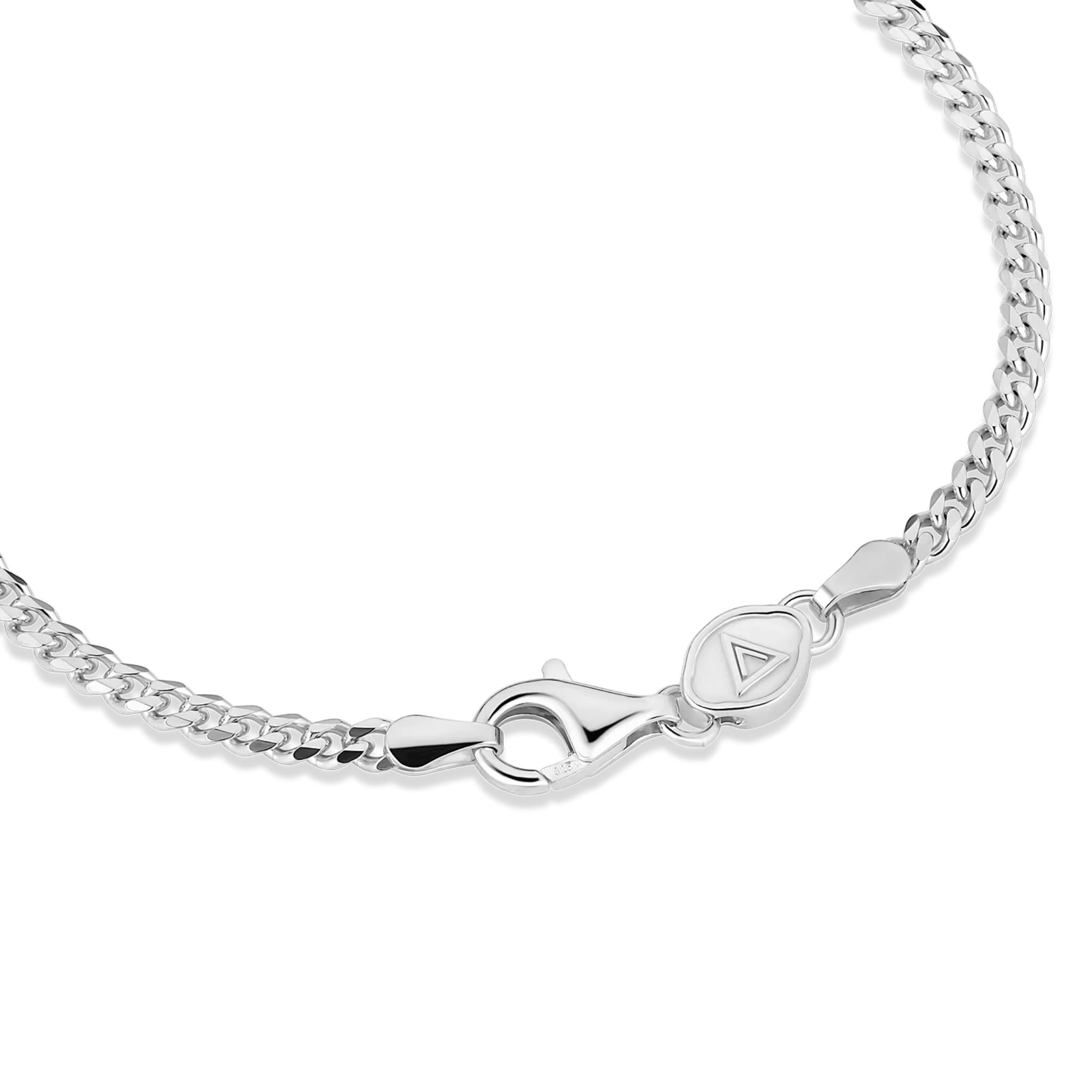 Curb Bracelet, Stainless Steel (3mm)