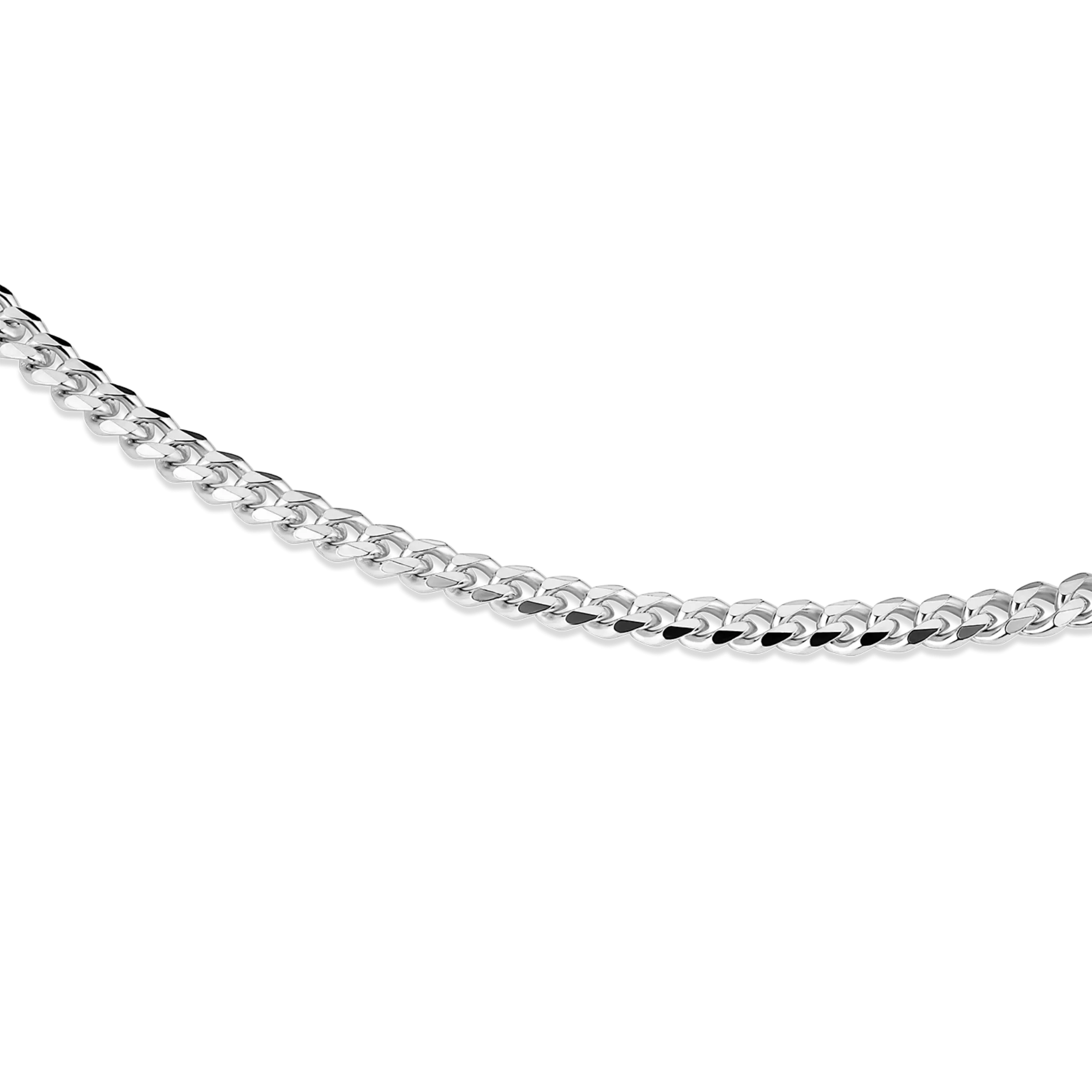 Curb Bracelet, Stainless Steel (3mm)