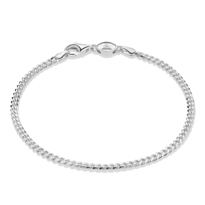 Curb Bracelet, Stainless Steel (3mm)