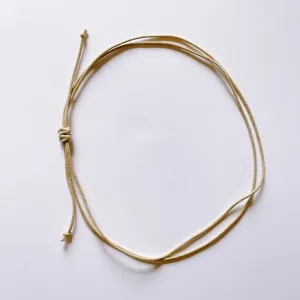 DOUBLE STRAND ROPE HAT BAND - TAN