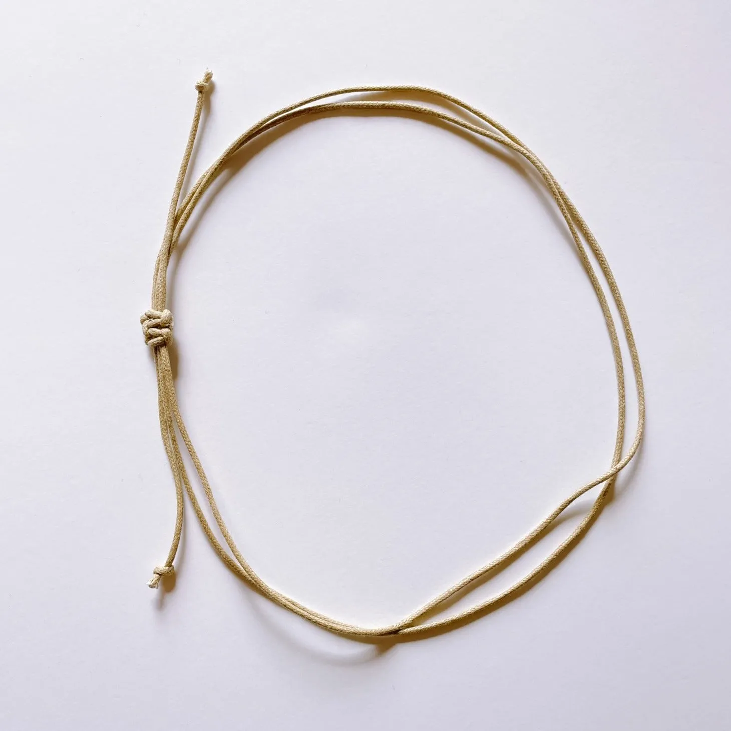 DOUBLE STRAND ROPE HAT BAND - TAN