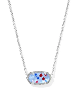 Elisa Necklace Silver RWB Illusion