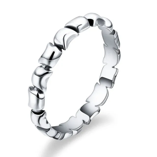 Fashion Luxury Crystal Engagement Ring for Women AAA White Cubic Zirconia Silver color Rings
