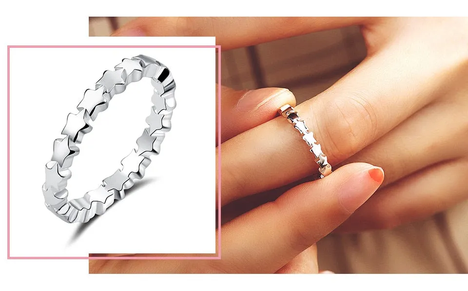 Fashion Luxury Crystal Engagement Ring for Women AAA White Cubic Zirconia Silver color Rings