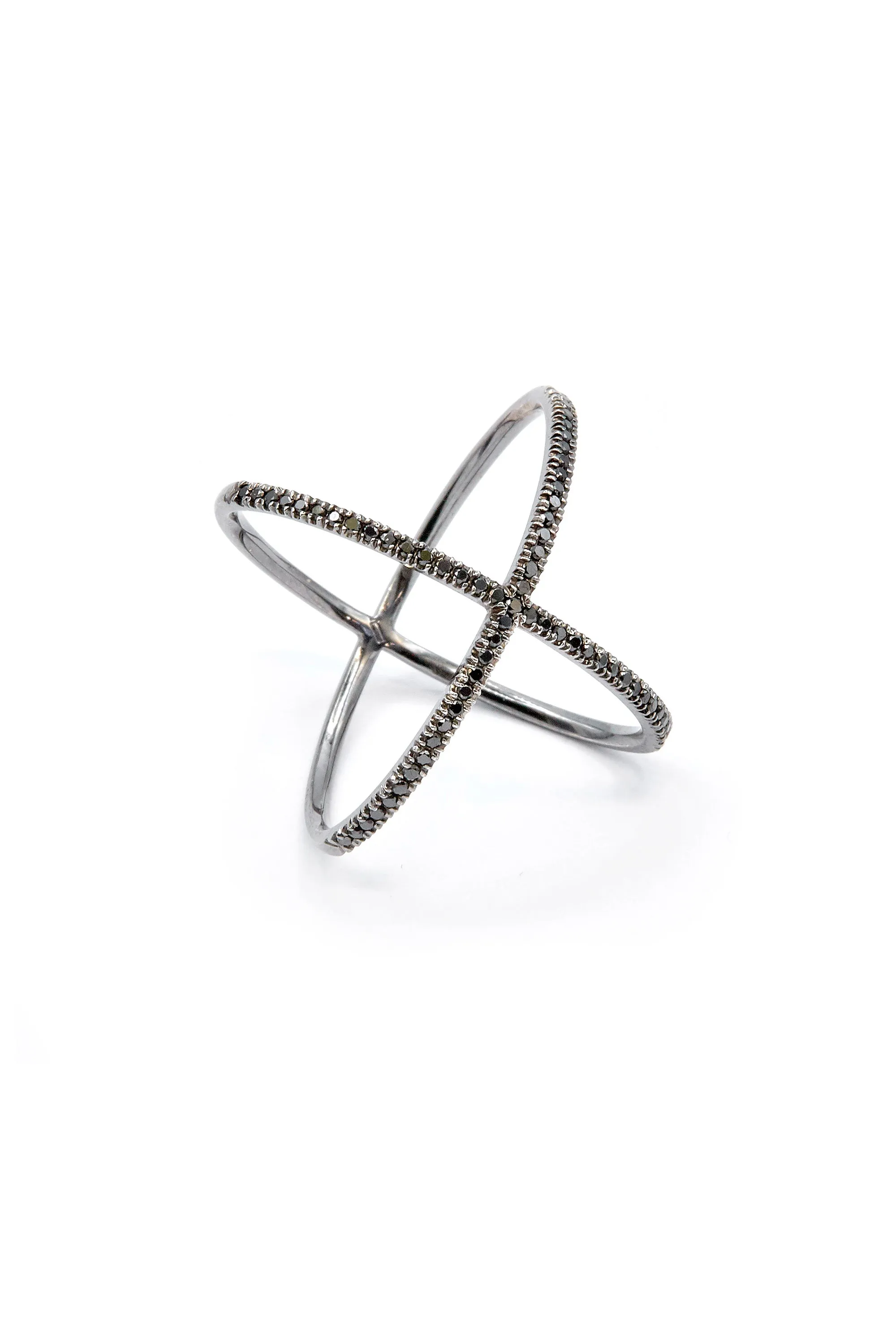 Fine Shorty ring white diamonds