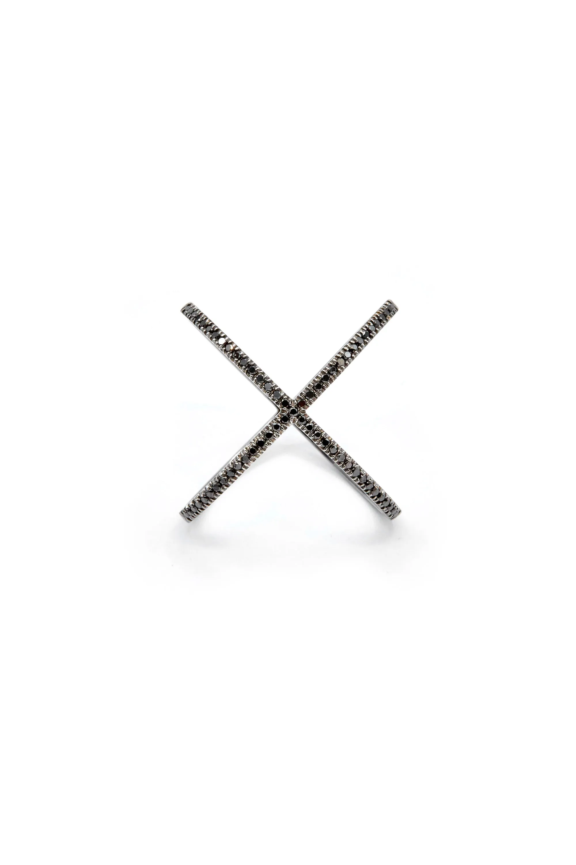 Fine Shorty ring white diamonds