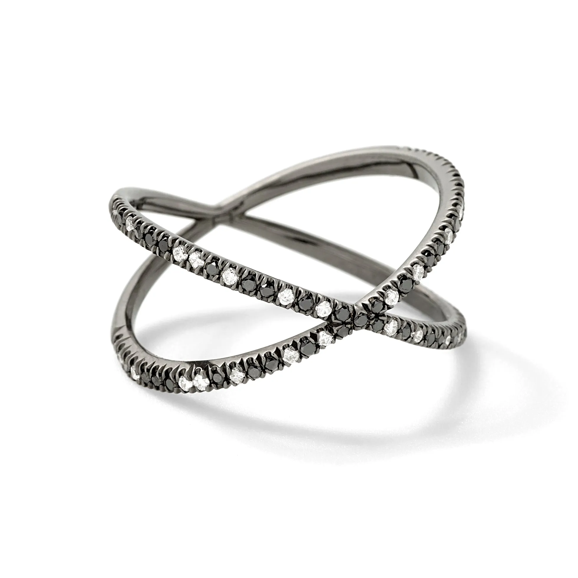 Fine Shorty ring white diamonds