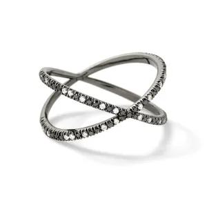Fine Shorty ring white diamonds