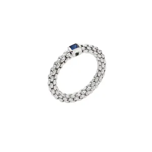 FOPE 'SOULS' 18CT WHITE GOLD SAPPHIRE RING