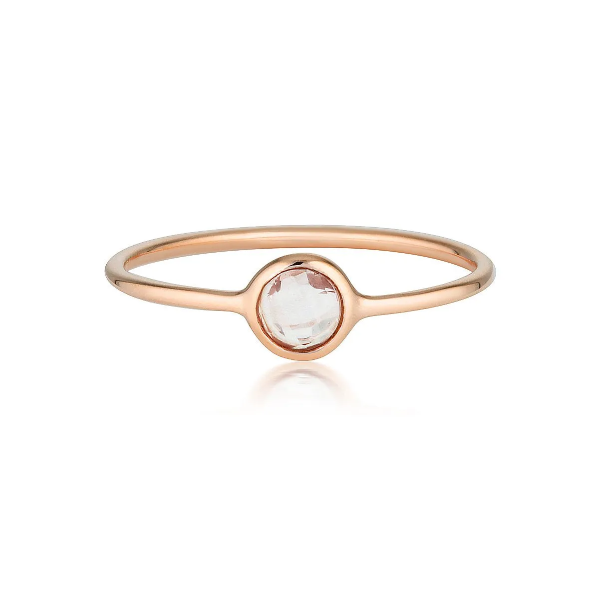 Georgini - Eos Rose Gold Rose Quartz Ring