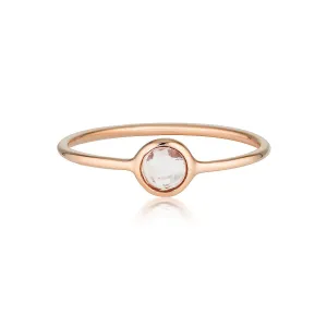 Georgini - Eos Rose Gold Rose Quartz Ring