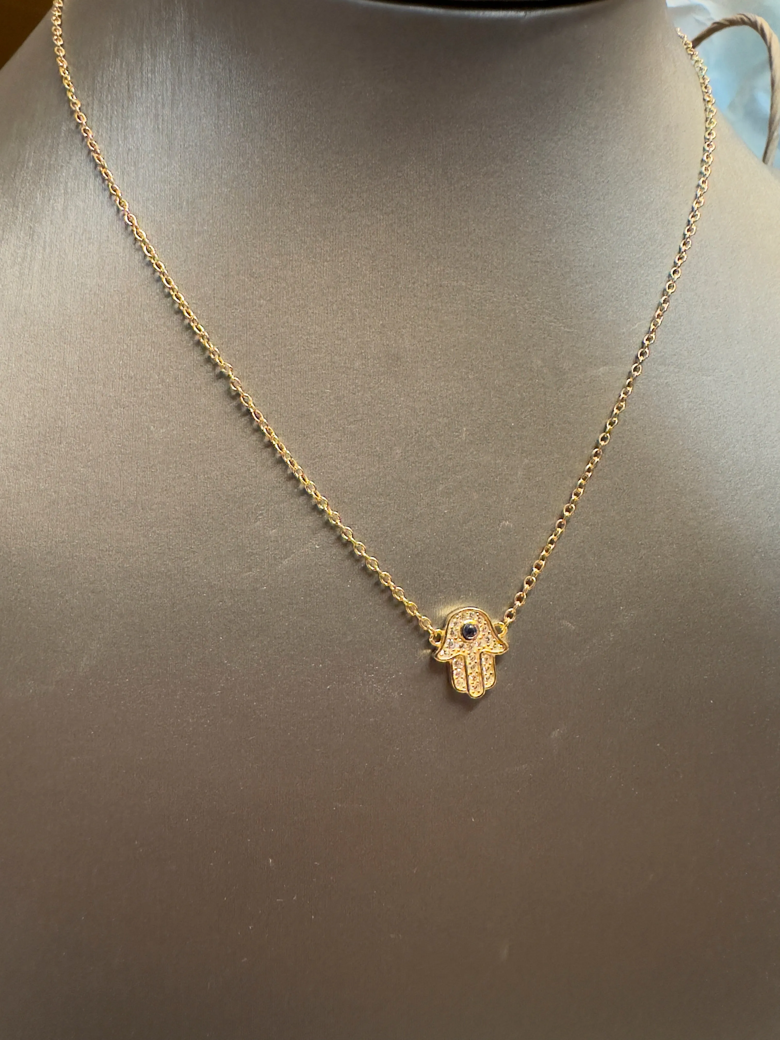 Gold Hamsa Necklace