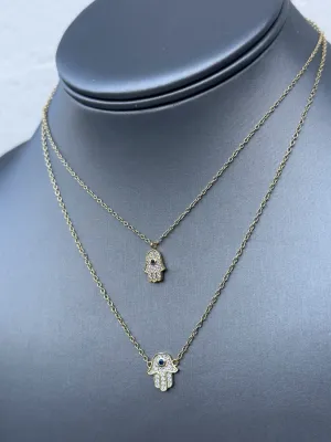 Gold Hamsa Necklace