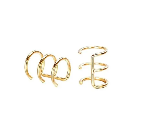 Golden Lip/Ear Rings