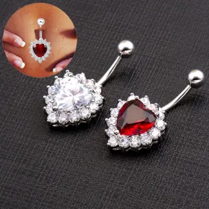 Heart Of Ocean Belly Button Rings