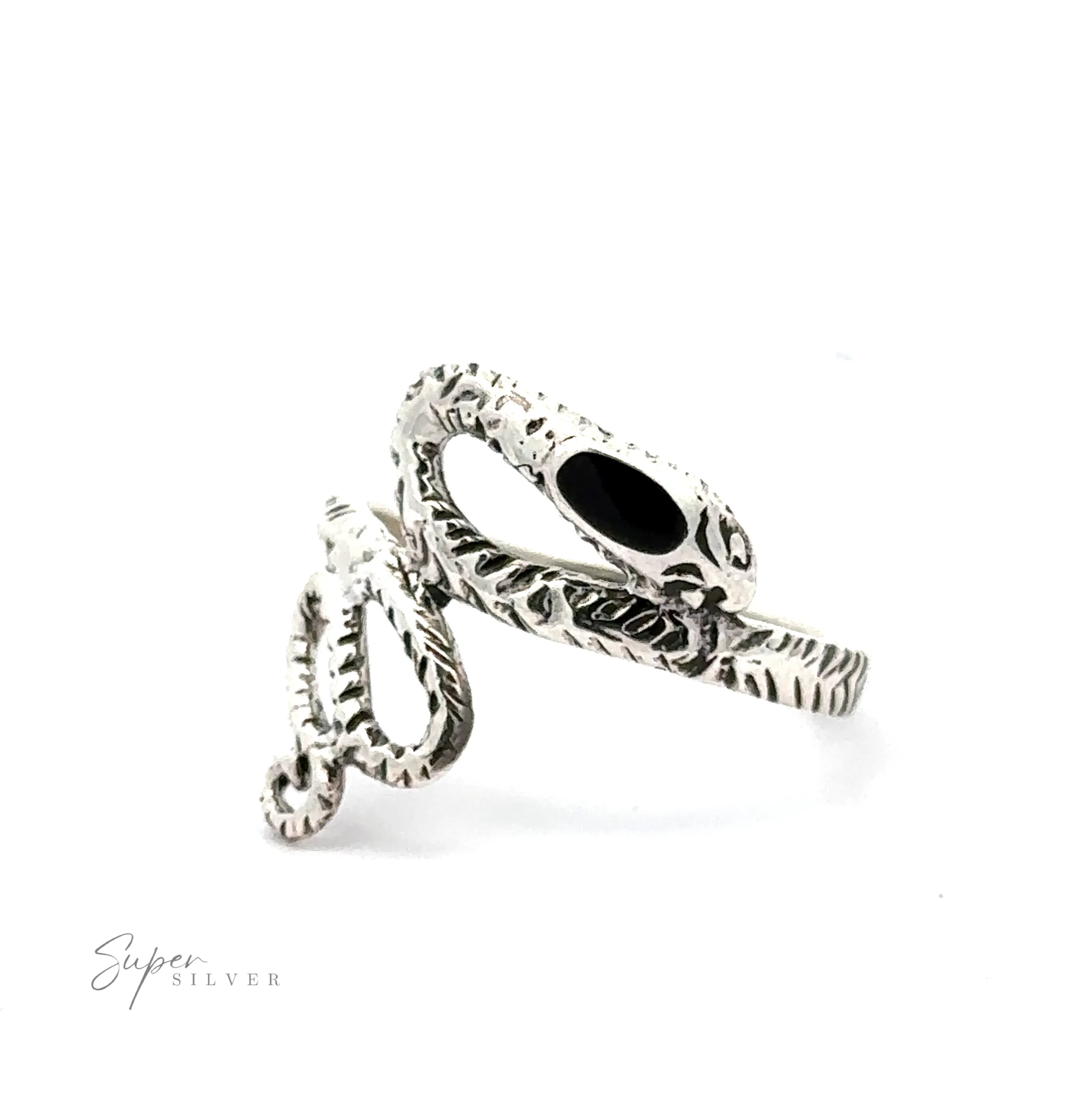 Inlay Stone Snake Rings