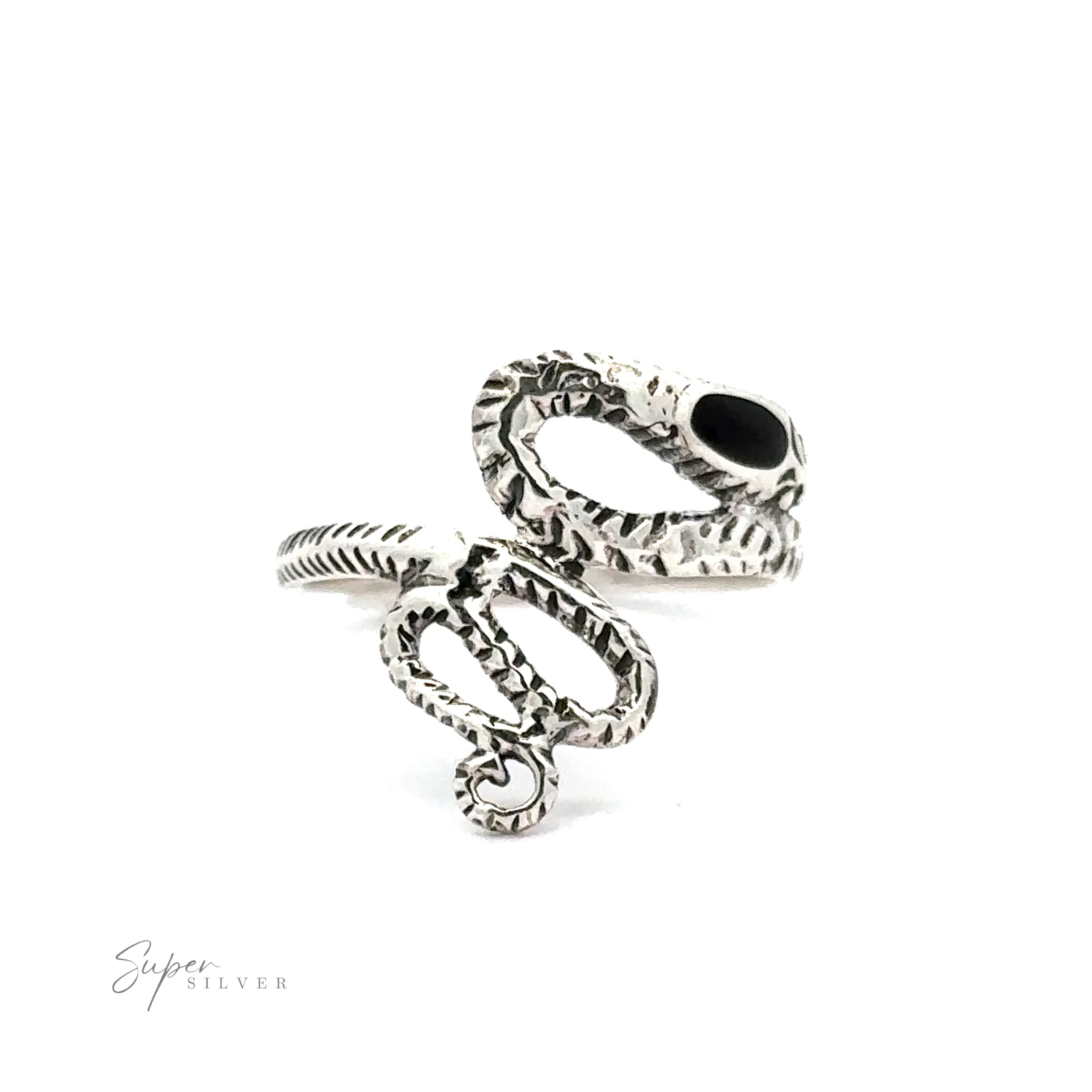 Inlay Stone Snake Rings