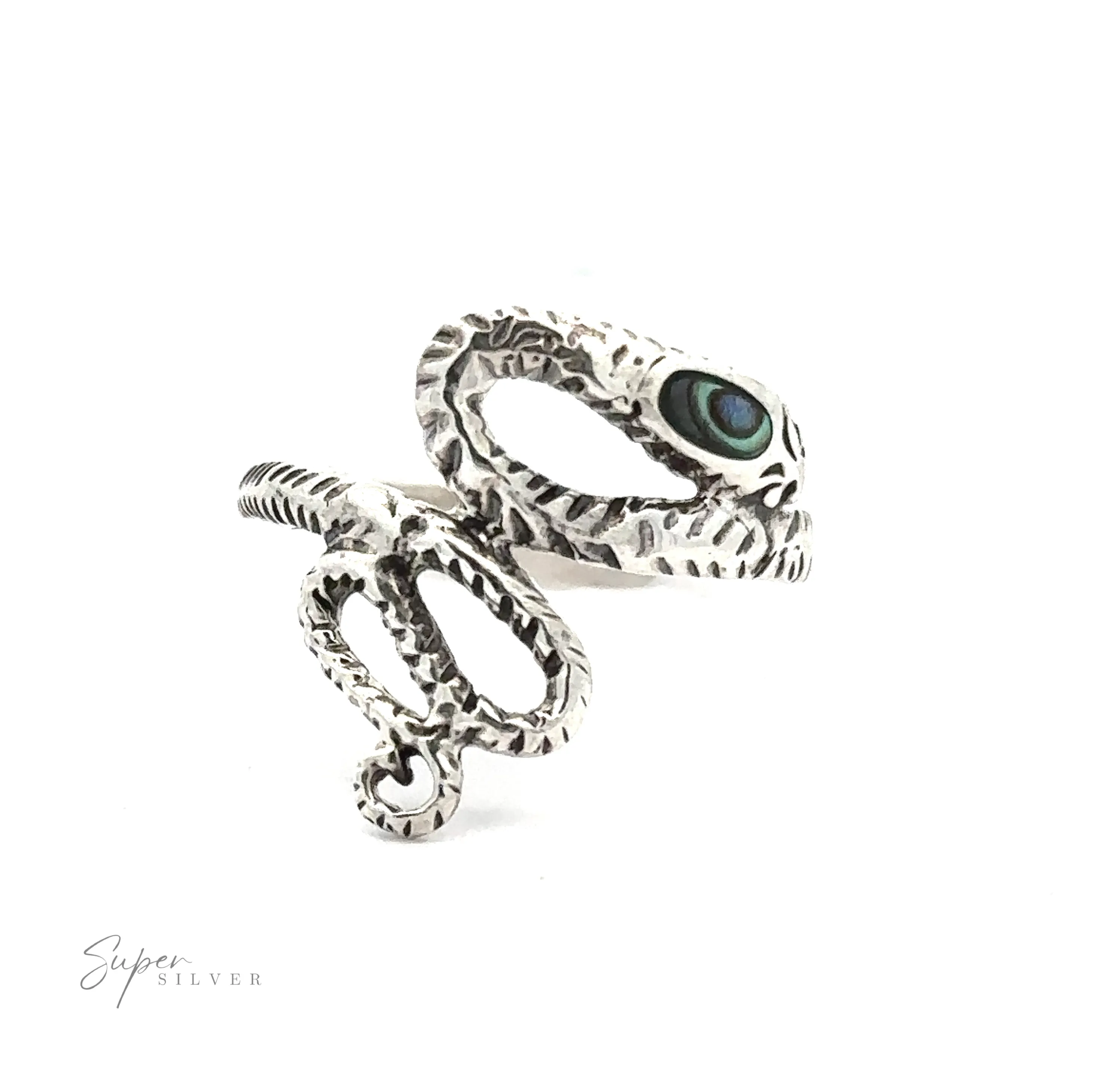 Inlay Stone Snake Rings