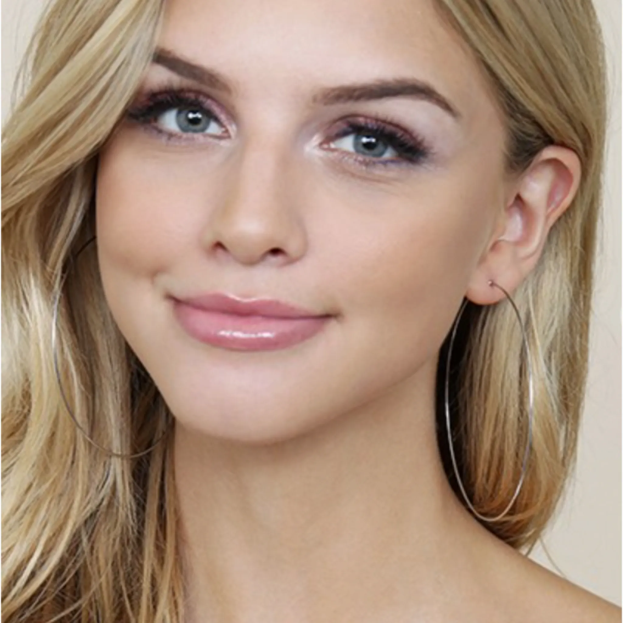 Large Wire Hoop Earrings