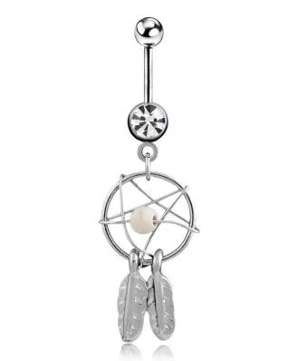 Leaf Dangle Belly Button Rings