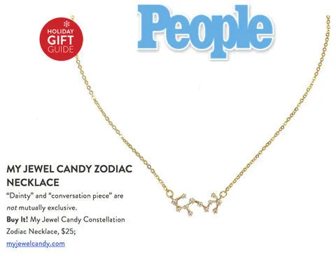 Libra Constellation Zodiac Necklace - As seen in Real Simple