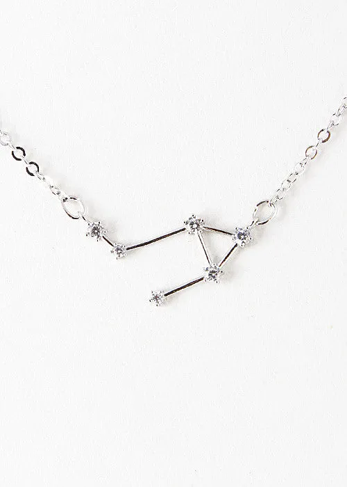 Libra Constellation Zodiac Necklace - As seen in Real Simple