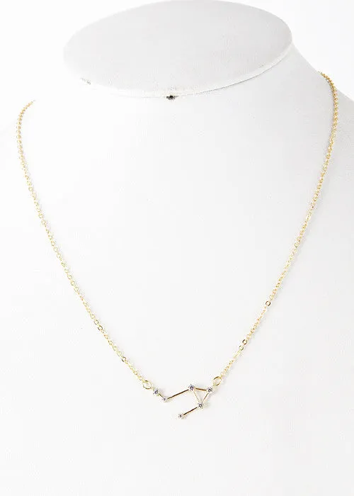 Libra Constellation Zodiac Necklace - As seen in Real Simple