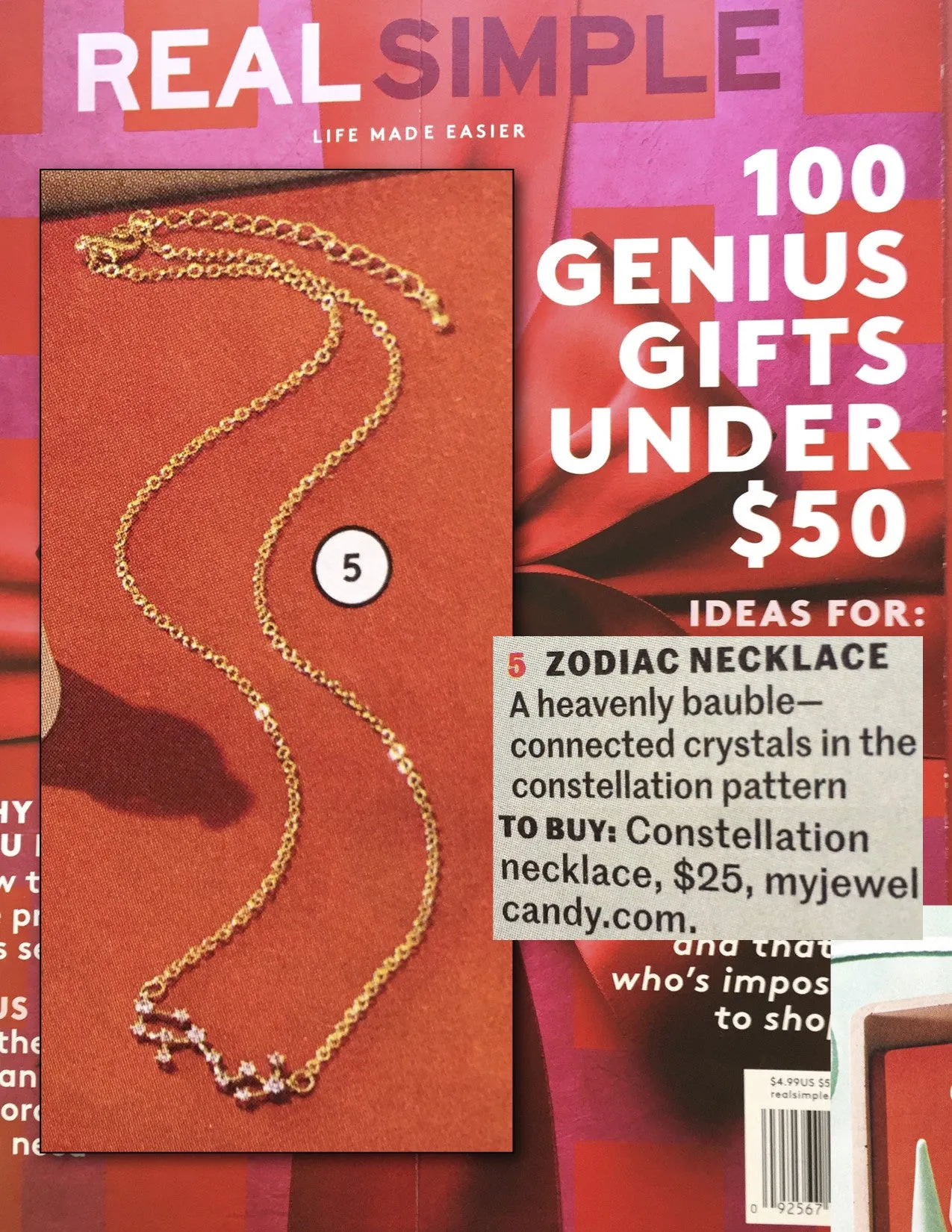 Libra Constellation Zodiac Necklace - As seen in Real Simple