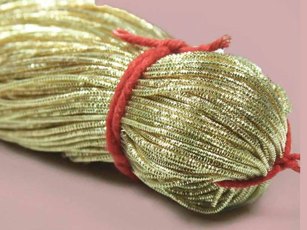 Light Golden Nakshi / Bullion Wire (Wholesale)