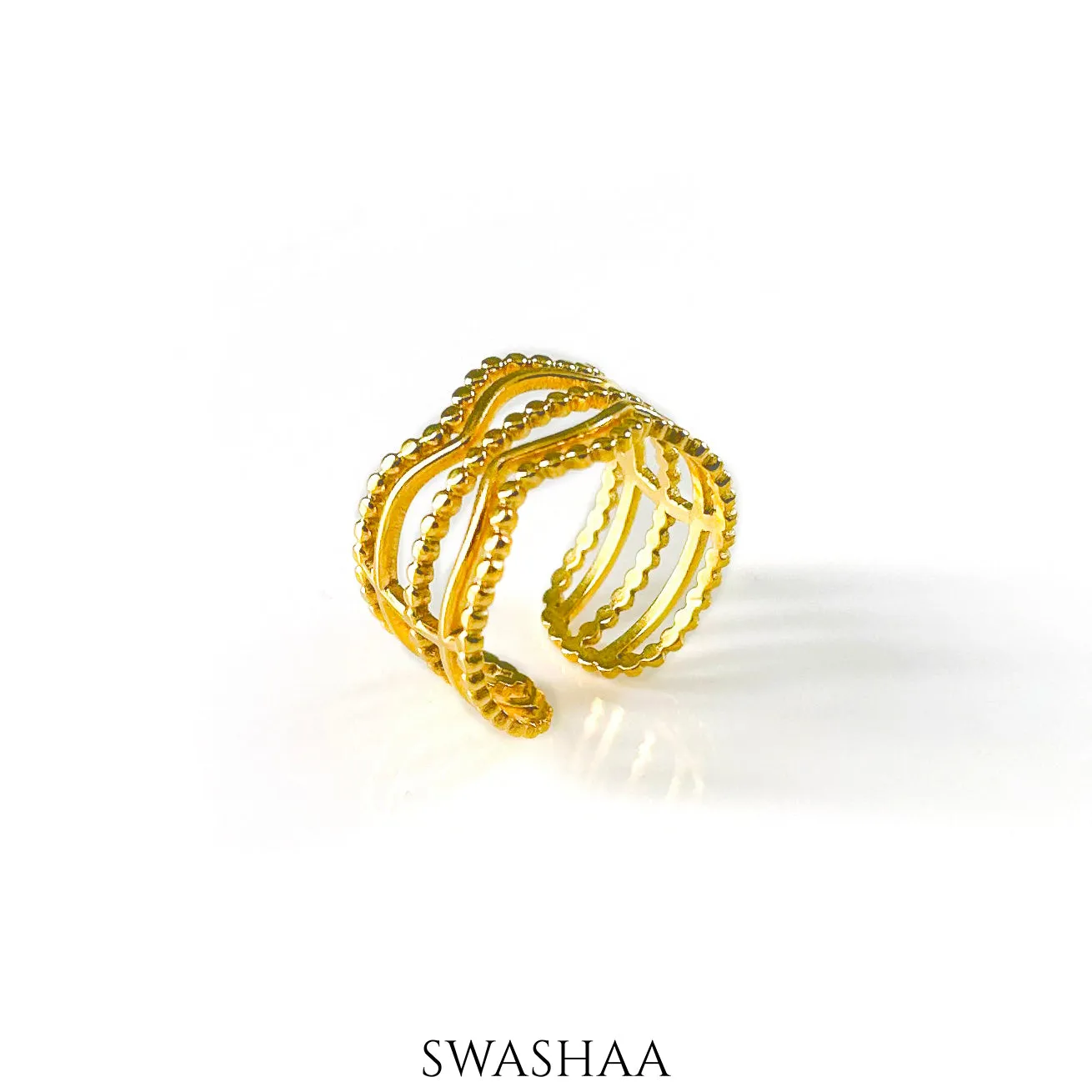 Milaan 18K Gold Plated Ring