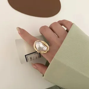 New Design Starfish Imitation Gold Adjustable Fashion Accessory Ring